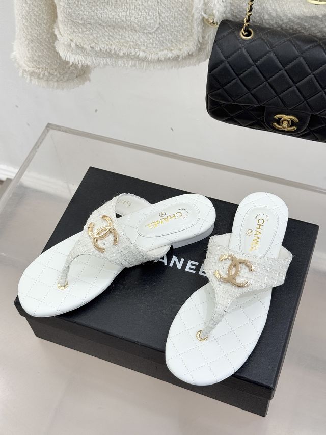 CC original lambskin thongs CH00458