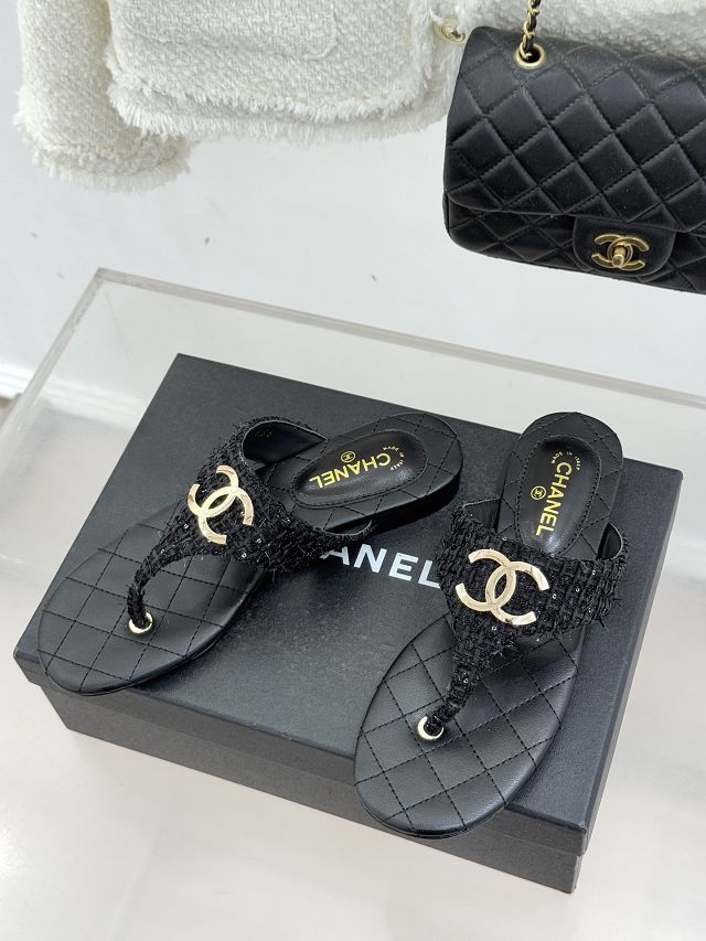 CC original lambskin thongs CH00458
