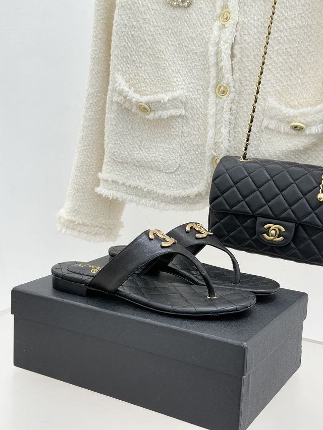 CC original lambskin thongs CH00458