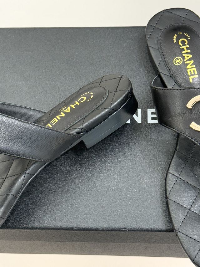 CC original lambskin thongs CH00458