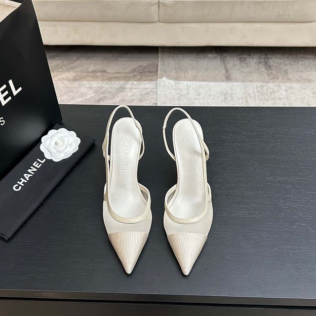 CC original mesh 90mm slingbacks CH00440