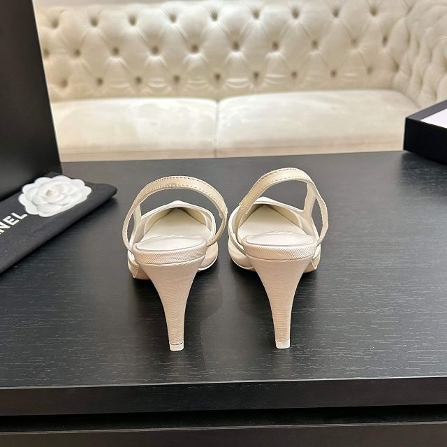 CC original mesh 90mm slingbacks CH00440