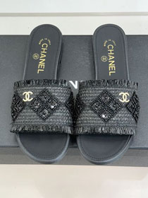 CC original raffia mules CH00451