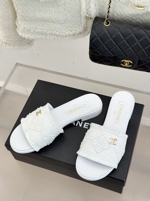 CC original raffia mules CH00451