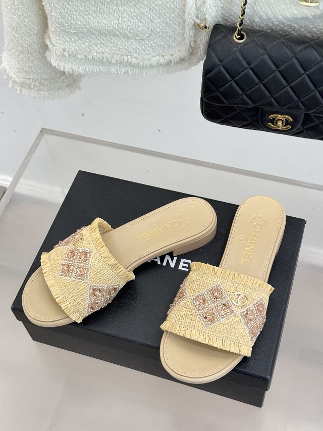 CC original raffia mules CH00451