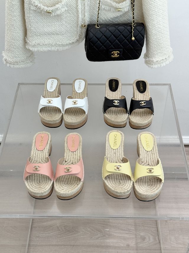 CC original raffia mules CH00455