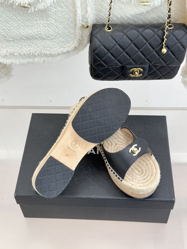 CC original raffia mules CH00455