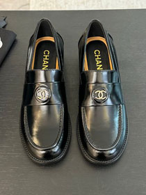 CC original shiny calfskin loafers CH00461