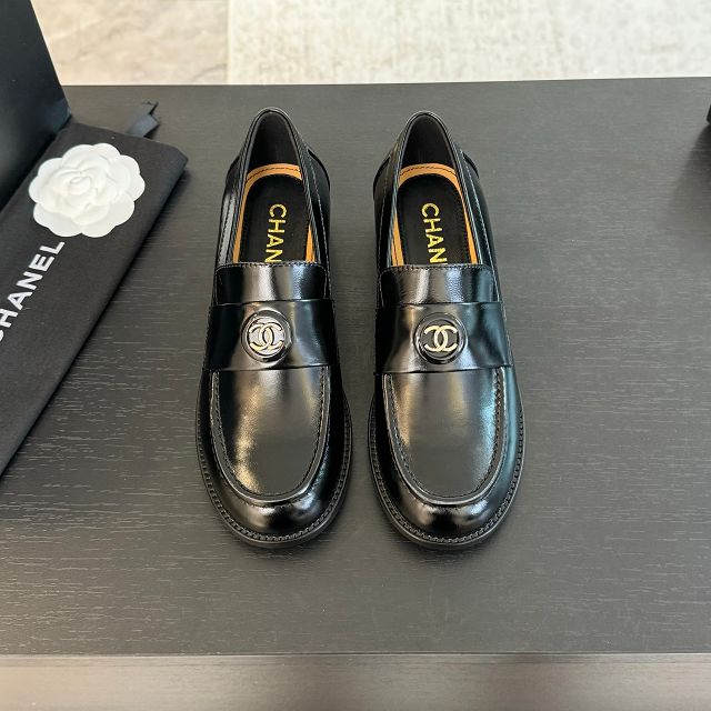 CC original shiny calfskin loafers CH00461