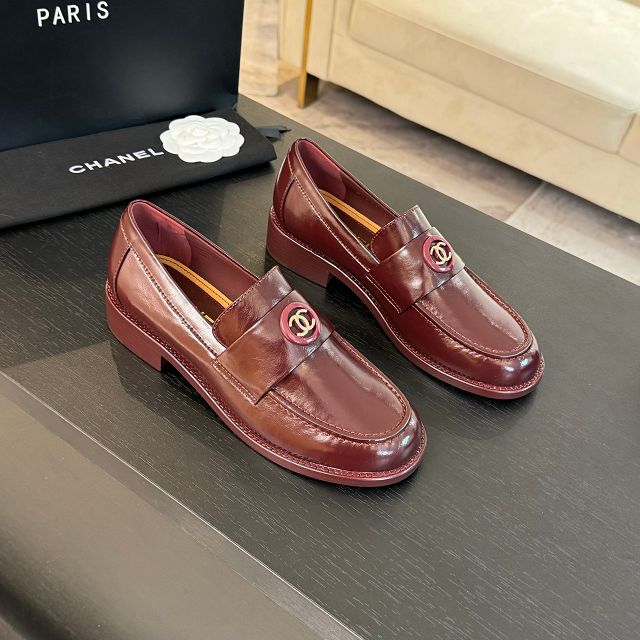 CC original shiny calfskin loafers CH00461