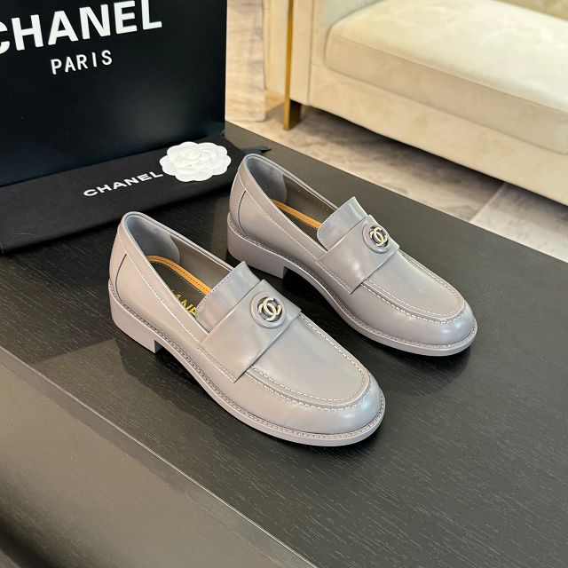 CC original shiny calfskin loafers CH00461