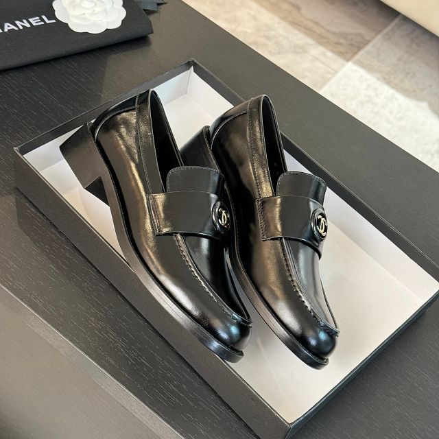 CC original shiny calfskin loafers CH00461