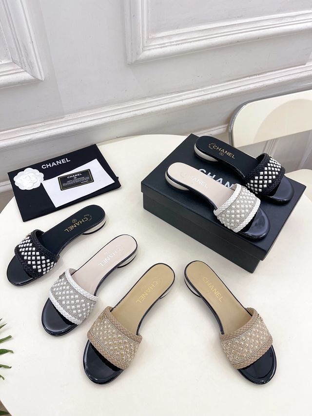 CC original tweed mules CH00433