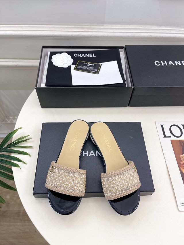 CC original tweed mules CH00433