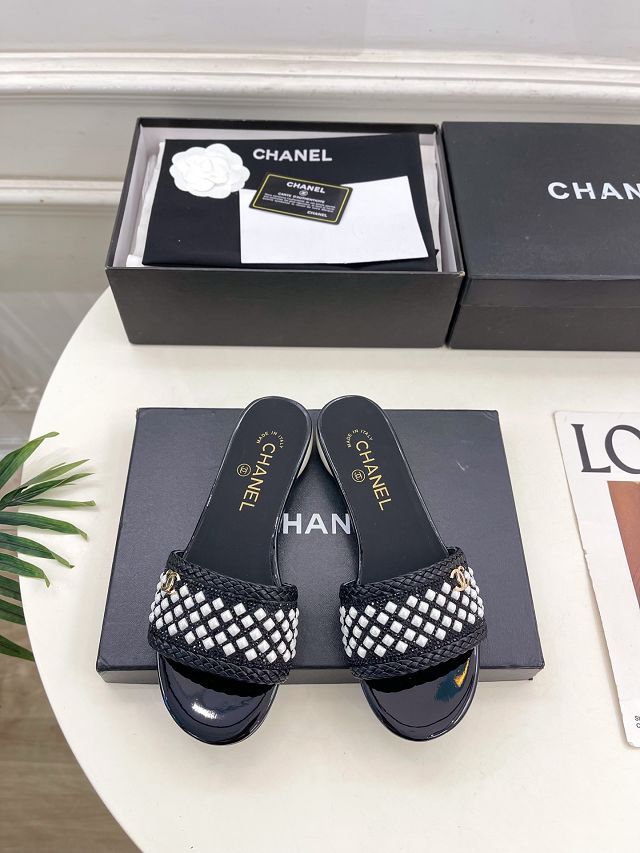 CC original tweed mules CH00433