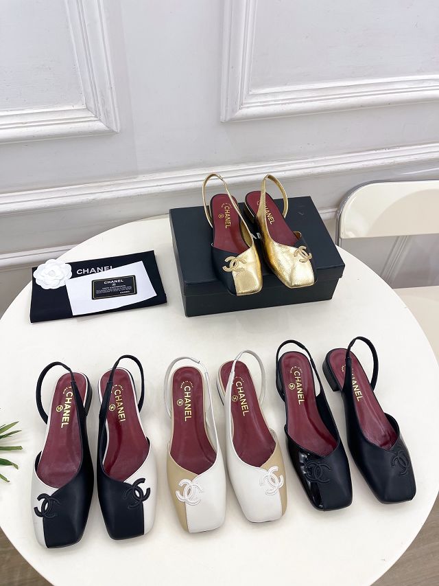 CC original lambskin 25mm slingbacks CH00491