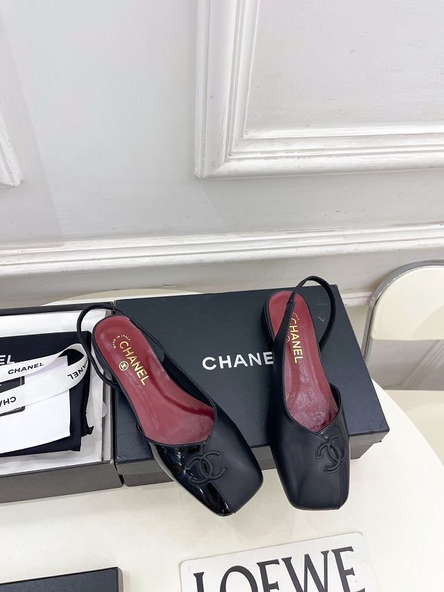 CC original lambskin 25mm slingbacks CH00491