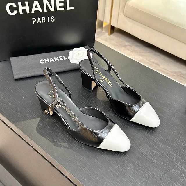 CC original lambskin 65mm slingbacks CH00494