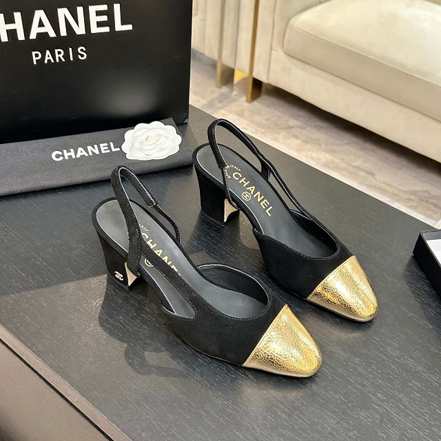 CC original lambskin 65mm slingbacks CH00494