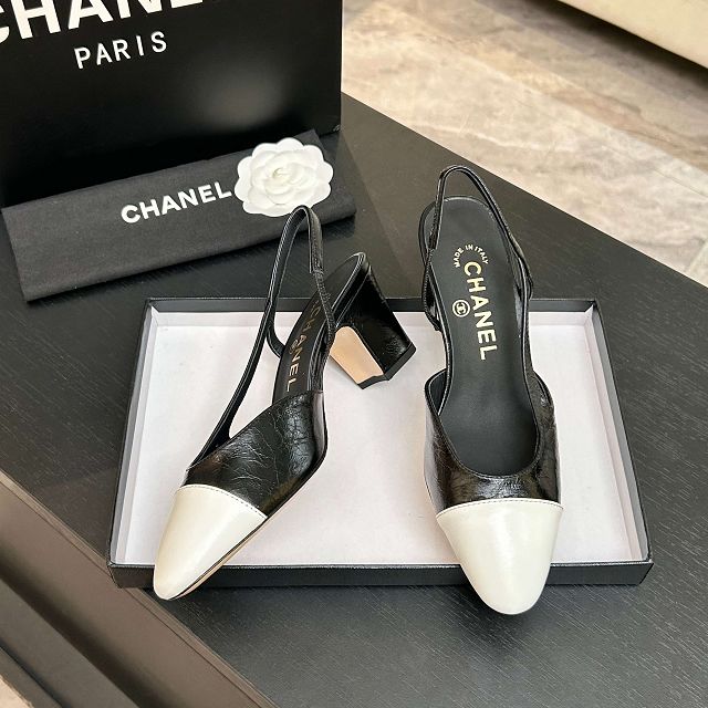 CC original lambskin 65mm slingbacks CH00494