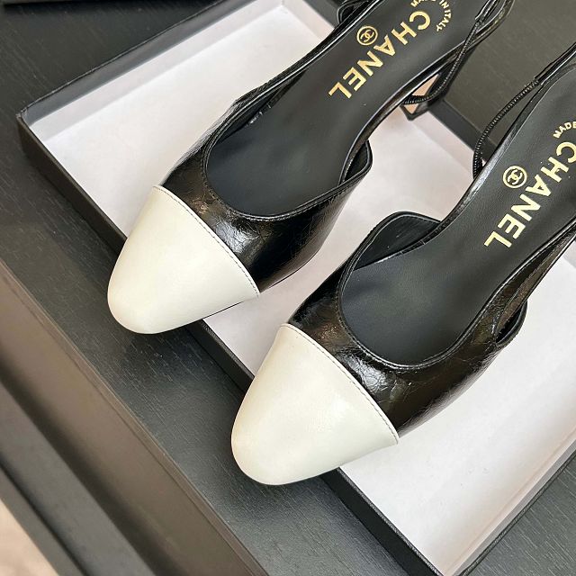 CC original lambskin 65mm slingbacks CH00494