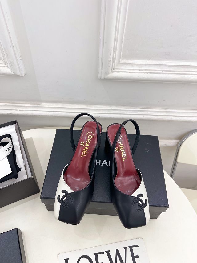 CC original lambskin 75mm slingbacks CH00492