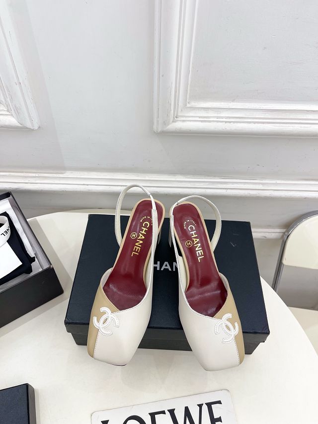 CC original lambskin 75mm slingbacks CH00492