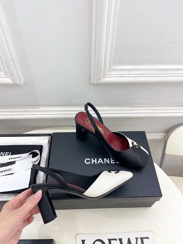 CC original lambskin 75mm slingbacks CH00492