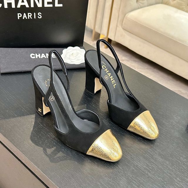 CC original lambskin 90mm slingbacks CH00493