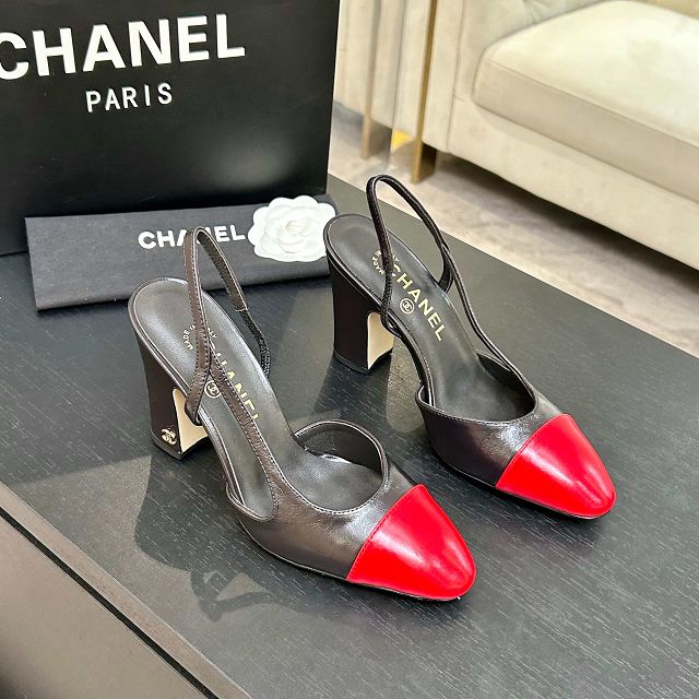 CC original lambskin 90mm slingbacks CH00493