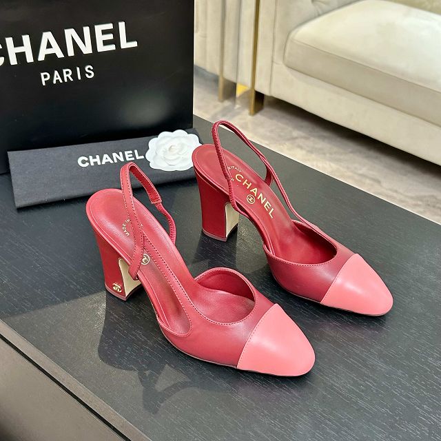 CC original lambskin 90mm slingbacks CH00493
