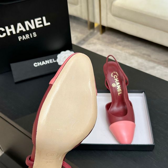 CC original lambskin 90mm slingbacks CH00493
