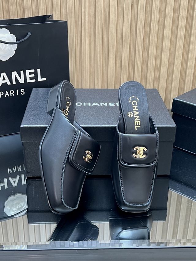 CC original lambskin mules CH00485