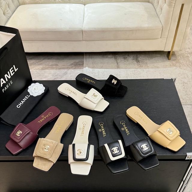 CC original lambskin mules CH00490