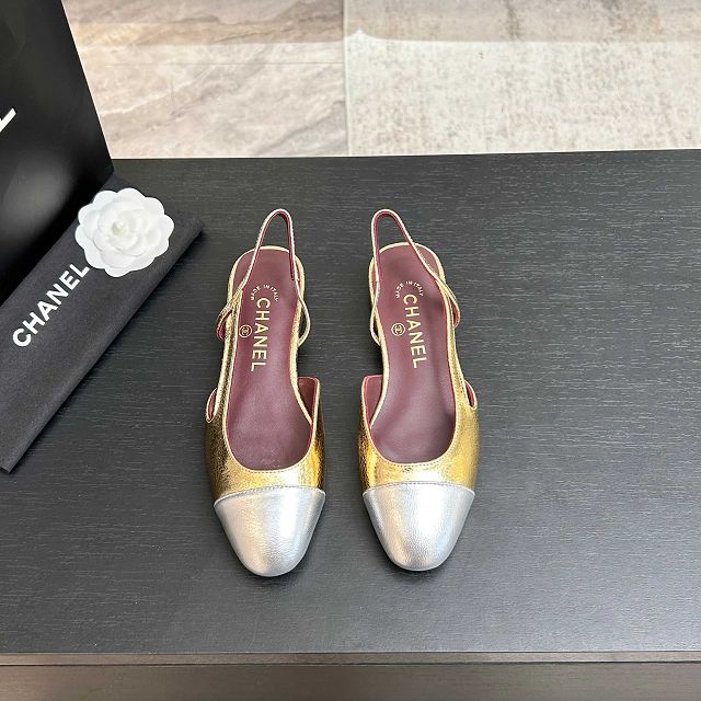 CC original lambskin slingbacks CH00484