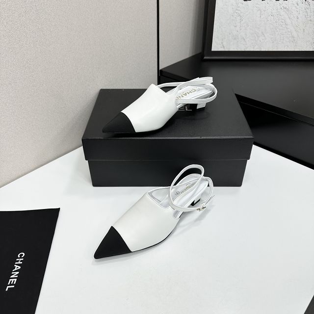 CC original patent calfskin 35mm slingbacks CH00487