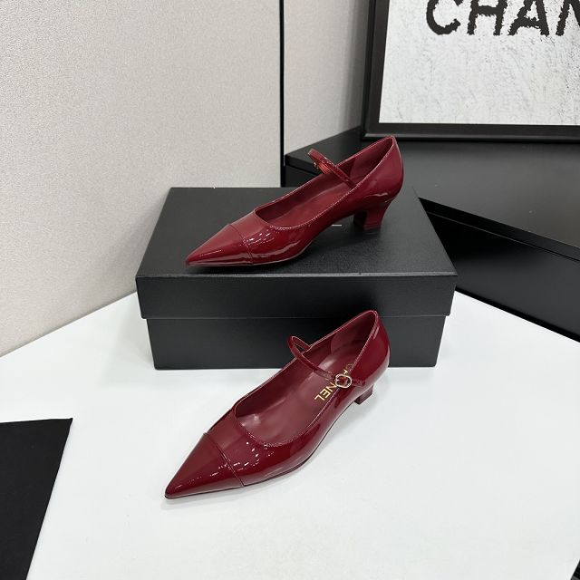 CC original patent calfskin 35mm mary janes CH00486