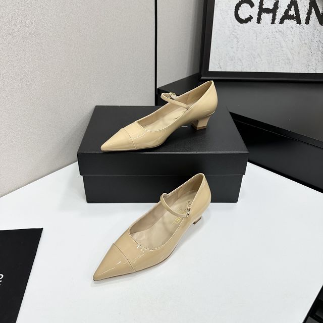 CC original patent calfskin 35mm mary janes CH00486