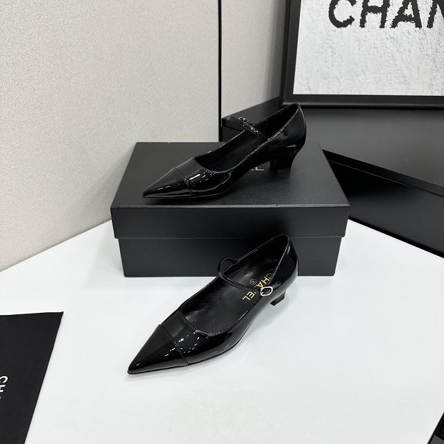 CC original patent calfskin 35mm mary janes CH00486