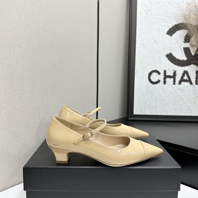 CC original patent calfskin 35mm mary janes CH00486