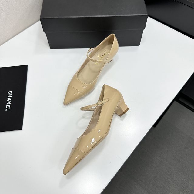 CC original patent calfskin 35mm mary janes CH00486