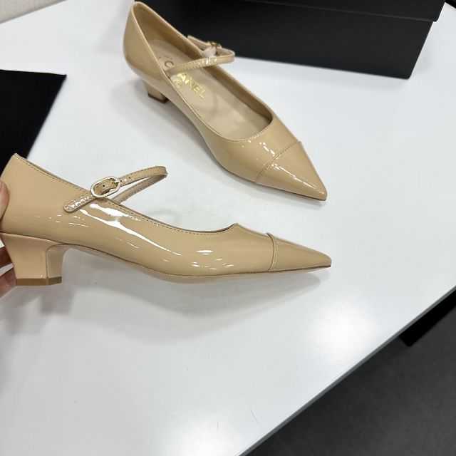 CC original patent calfskin 35mm mary janes CH00486