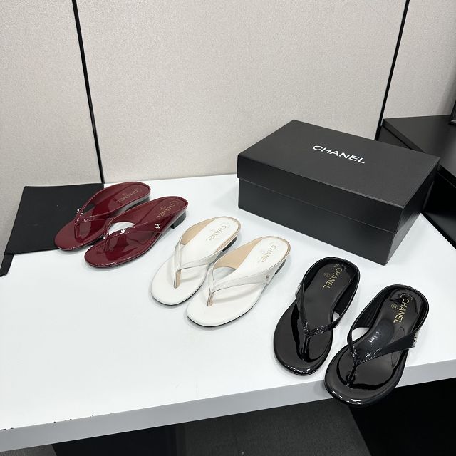 CC original patent calfskin mules CH00488