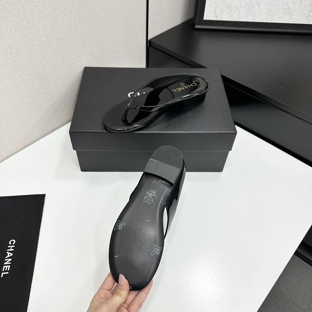 CC original patent calfskin mules CH00488