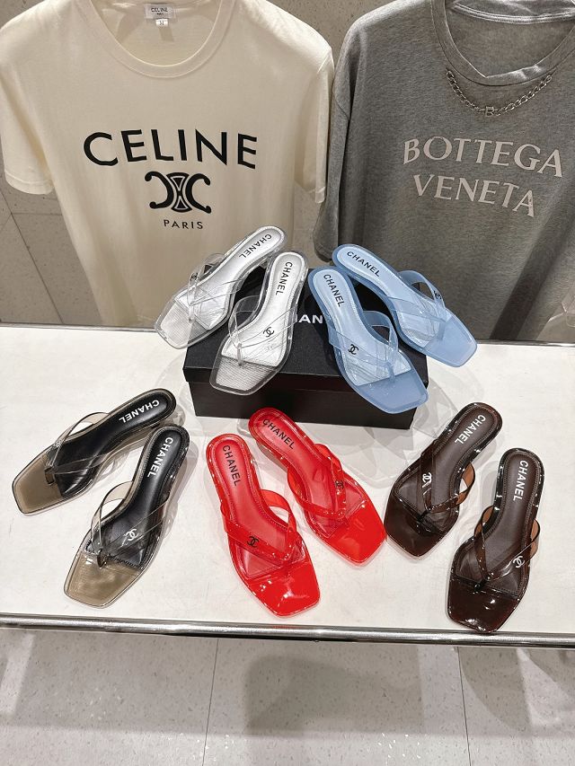 CC original PVC 35mm mules CH00513