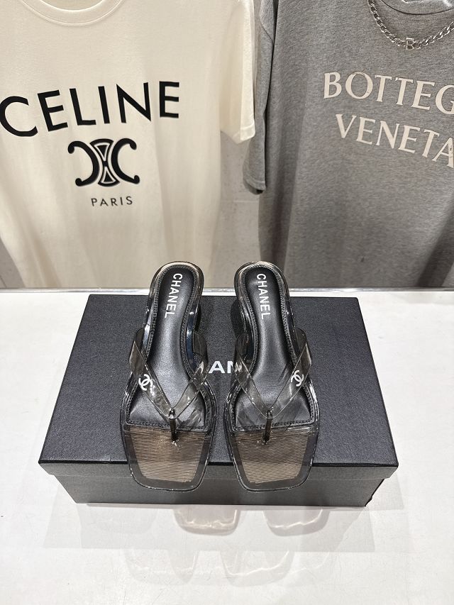 CC original PVC 35mm mules CH00513