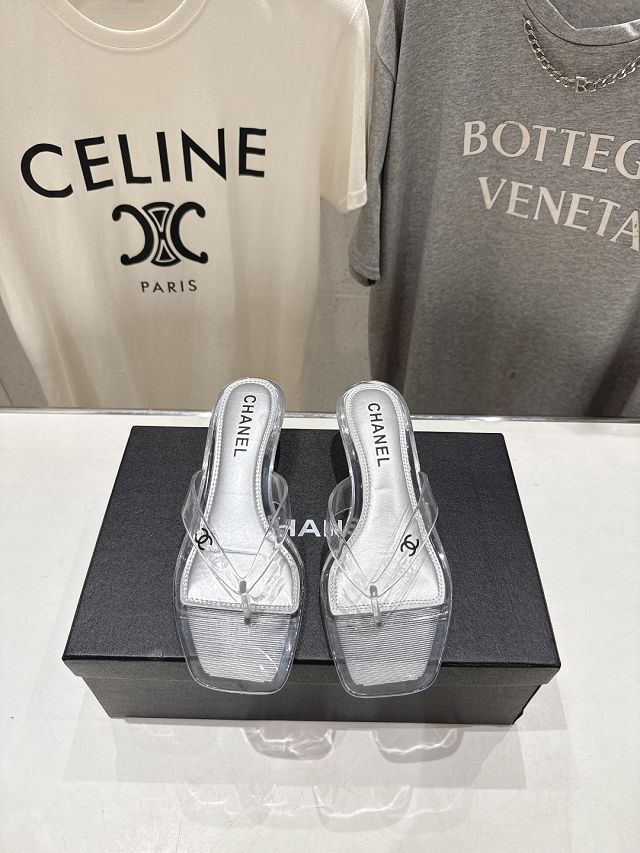 CC original PVC 35mm mules CH00513