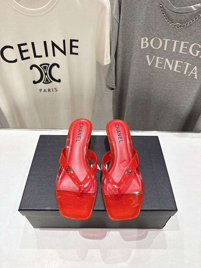 CC original PVC 35mm mules CH00513