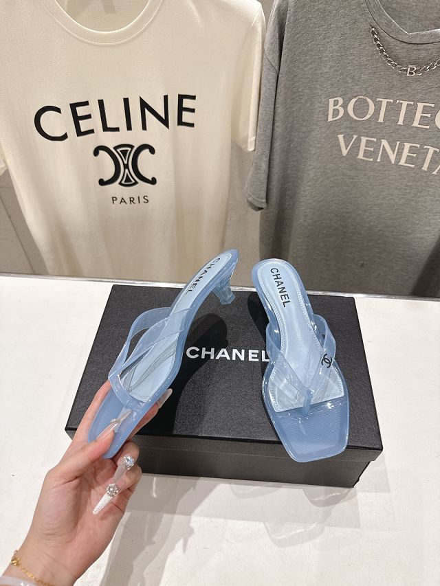 CC original PVC 35mm mules CH00513