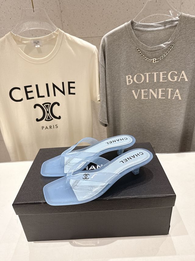 CC original PVC 35mm mules CH00513